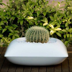 Pillow Macetero Pot Vondom Blanc Mat