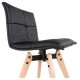 Lot de 2 Chaises Similicuir Noir KosyForm