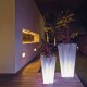 Set di 2 vasi luminosi Bye Bye VONDOM LED altezza bianca 70 e 100