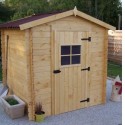 Garden Shelter Solid Wood Habrita 3.08 sqm with floor and 20mm