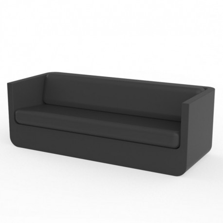 Canapé Vondom Ulm sofa avec coussins anthracite