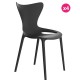 Lot de 4 Chaises Love Vondom Manta noir