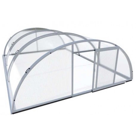 Aluminium and Polycarbonate Pool Enclosure 394x854x140 Abrilios