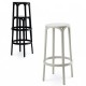 Lot de 4 tabourets de Bar Brooklyn Vondom hauteur d'assise 76 noir