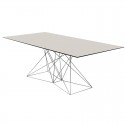 Tafel Faz Vondom 200x100 rvs onderstel zwart blad