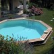 Piscine Bois Ubbink Océa 580 H130cm Liner Beige sable