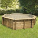 Pool Holz Ubbink Océa 510 H120cm Liner Beige Sand