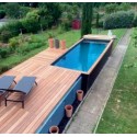 Contenedor de piscina CosyPool Premium 244x605 H150 rectángulo