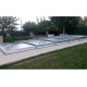 Abri de Piscine Ultraplat Abrisol télescopique Tapia prêt à poser pour piscine 800 x 400