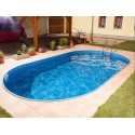 Piscina Oval Ibiza Azuro 525x320 H150 com Filtro de Areia