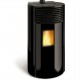 Estufa redonda de pellets Ferlux Helen 8kW Magic Black Glass