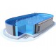 Piscina Oval Ibiza Azuro 12mx6m H150cm Enterrada com Filtro de Areia