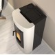 Ventilated pellet stove La Nordica Extraflame Klaudia 8kW Ivory