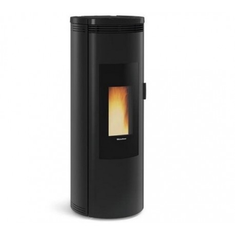 Estufa de pellets La Nordica Extraflame Amika 8kW impermeable ventilada Negro