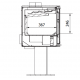 Estufa de leña Ferlux Enya 49 de pie central 8,2 kW