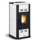 Extraflame Serafina Lux Evo 8kW Fogão Pellet Ventilado Branco