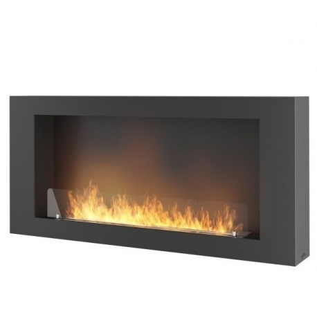 Infire Murall 1200 Caminetto a bioetanolo con vetro 3 kW Nero