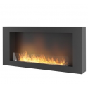 Infire Murall 1200 Chimenea de Bioetanol con Vidrio 3 kW Negro