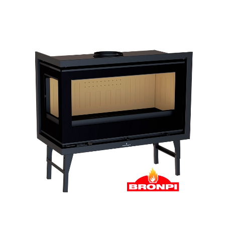 Bronpi Cairo 110-D Inserto de madera de 2 paneles lado izquierdo Vision 15kW