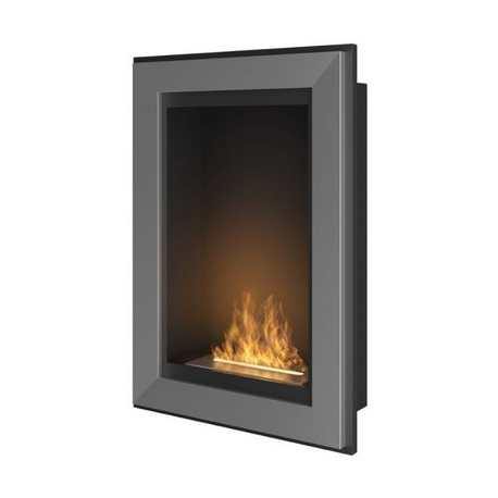 Cheminée au bioéthanol SIMPLEfire Frame 550 Inox avec 1 vitre