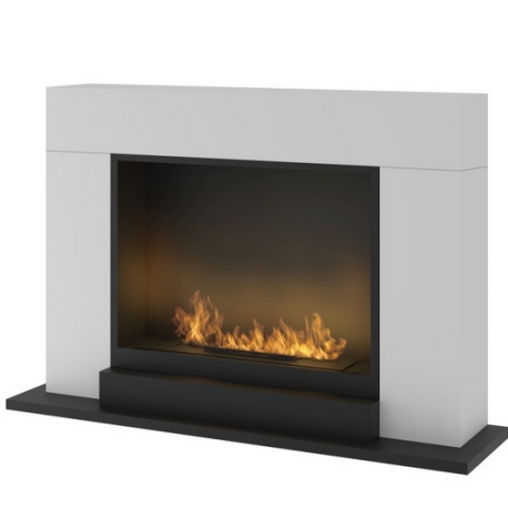 Infire Inportal1 Bioethanol Fireplace White with 1 Window