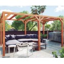 Vrijstaande houten pergola Fuengirola 500x300cm 15m2