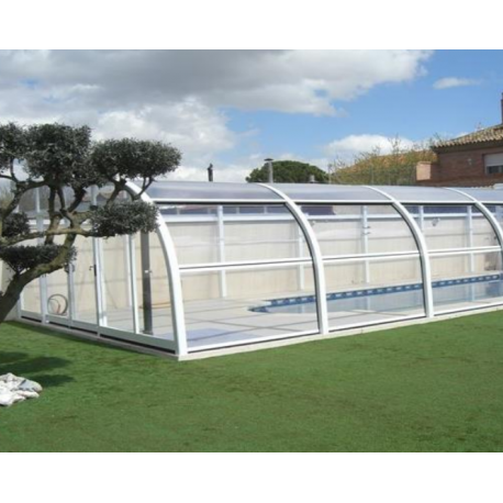 Mid-height pool enclosure Abrisol Tabarca Fixed veranda 15x550m