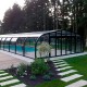 Mid-height pool enclosure Abrisol Tabarca Fixed veranda 15x550m