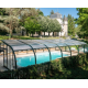 Mid-height pool enclosure Abrisol Tabarca Fixed veranda 17x550m