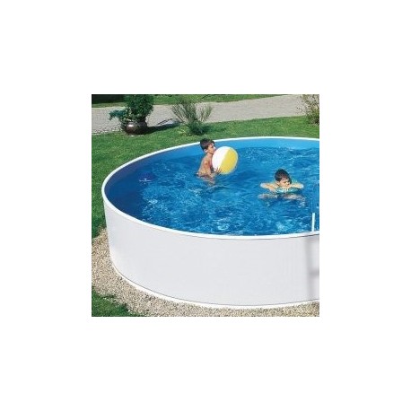 Azuro Piscina Ovale 5,5x3,7x1,2 Freestanding o Interrata Bianco