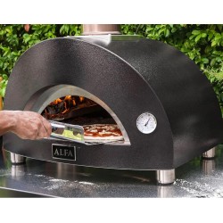 Pizza Oven Moderno 1 Alfa Forni Hybrid Charcoal Grey