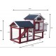 Wooden Garden Chicken Coop 2-3 Habrita Hens 0.94m2 Two-Body