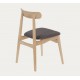 Set of 4 May VeryForma Natural Solid Wood Chairs and Wood Legs