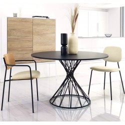 Round Table 120 Black MDF Inu VeryForma