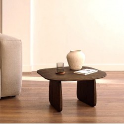 VeryForma Pita Dark Finish Oak Wood Coffee Table