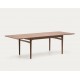 Table Rectangle Extensible 200 à 260x100 bois noyer Ela VeryForma