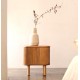 Natural Wood Bedside Table 50x55 Leni VeryForma