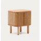 Natural Wood Bedside Table 50x55 Leni VeryForma