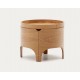 Bedside table wood round ash 55 Ovia VeryForma