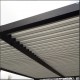 Bioclimatic pergola anthracite aluminium 10,80m2 with curtain Habrita