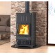 Wood stove Nordica Extraflame Fedora 8.3kW Bordeaux