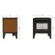 Ferlux Ares Stufa a Pellet 10 kW Vintage Marrone