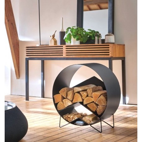 Houten rek Lutèce Zwart Nineteen Design