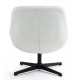 Fauteuil Ena tissu Blanc Pivotant VeryForma