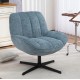 Ena Stoffen Fauteuil Blauw Swivel VeryForma