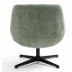 Fauteuil Ena tissu Vert Pivotant VeryForma