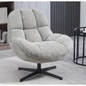 Molo Swivel Chair grey fabric VeryForma