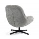 Fauteuil Pivotant Molo tissu gris VeryForma