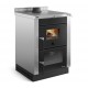 La Nordica Vicenza Evo Cocina de leña de acero inoxidable 7kW