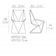 Vertex Set Tavolo & 2 Sedie Vondom Bianco